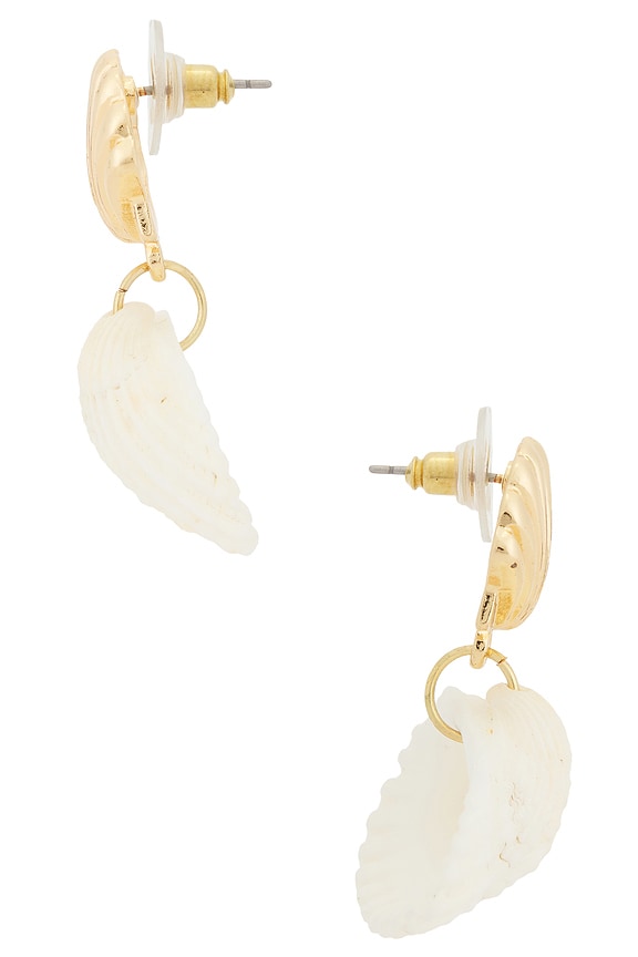 view 2 of 2 ZARA ドロップイヤリング in Shell