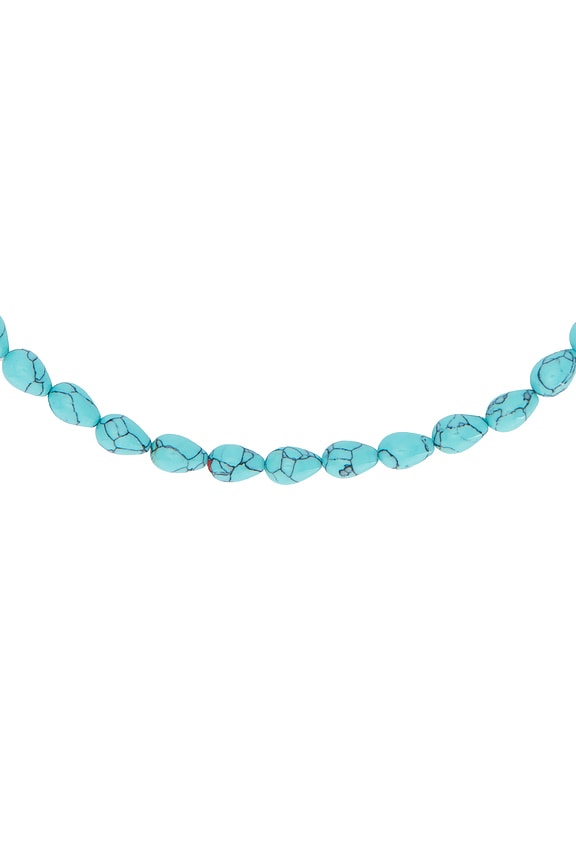 view 2 of 2 COLLIER AVEC PERLES AQUARIUS in Turquoise