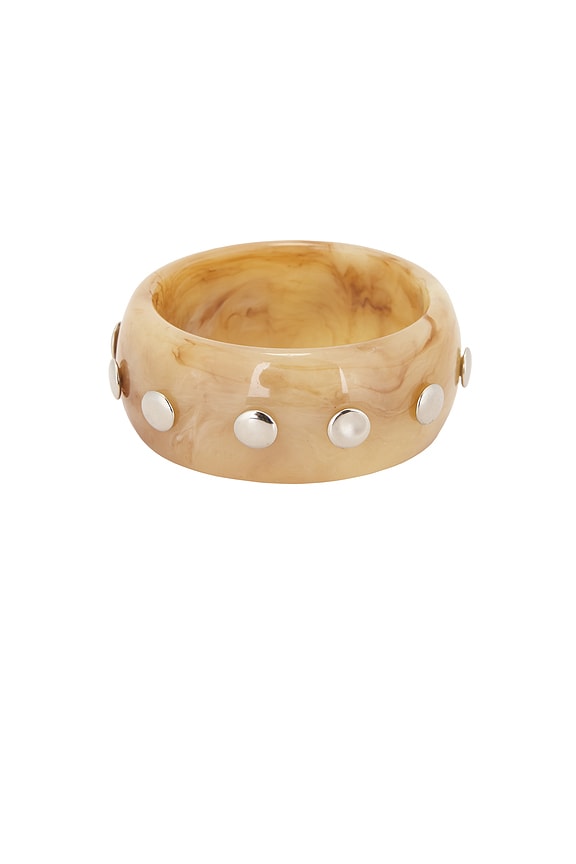 view 2 of 3 Sable Bangle in Natural Stud