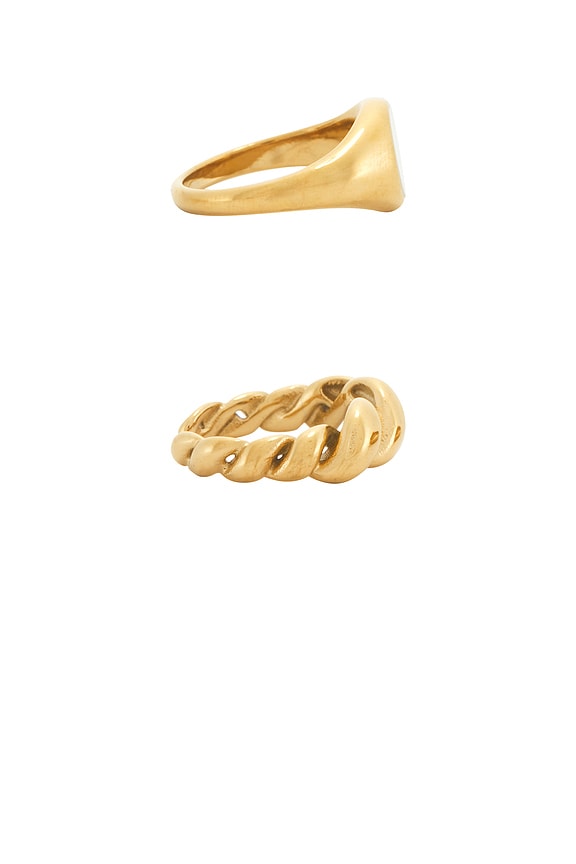 view 2 of 3 Pear Set Ring in Gold