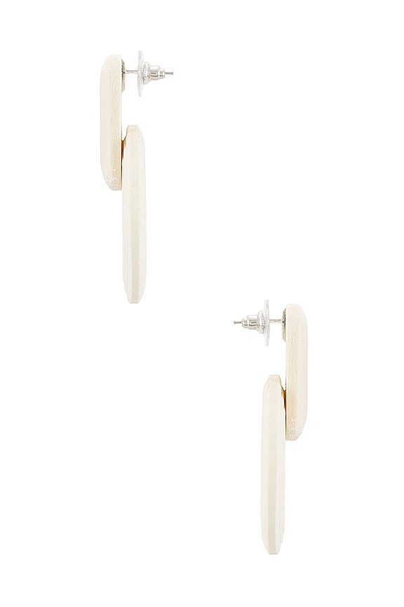 view 2 of 3 Folly Hoop Earrings in Ivory
