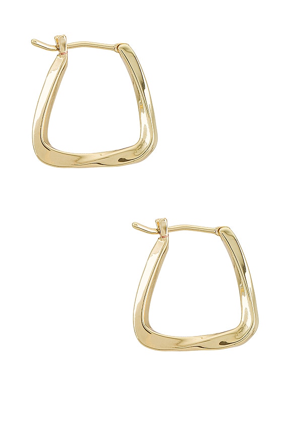 view 2 of 2 PENDIENTES JAX in Vermeil