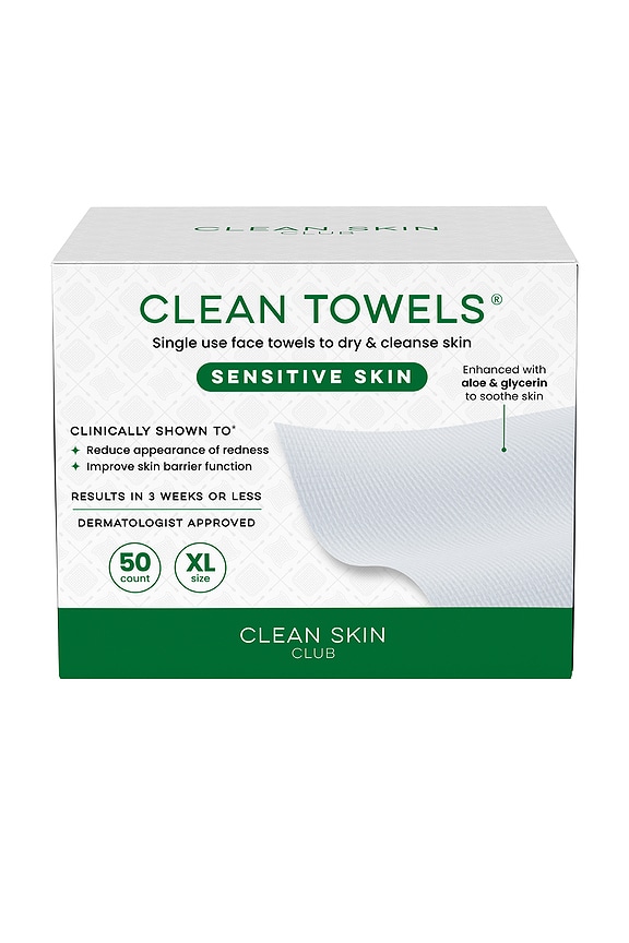 view 2 of 6 Sensitive Skin Clean Towels XL 50 Count in 