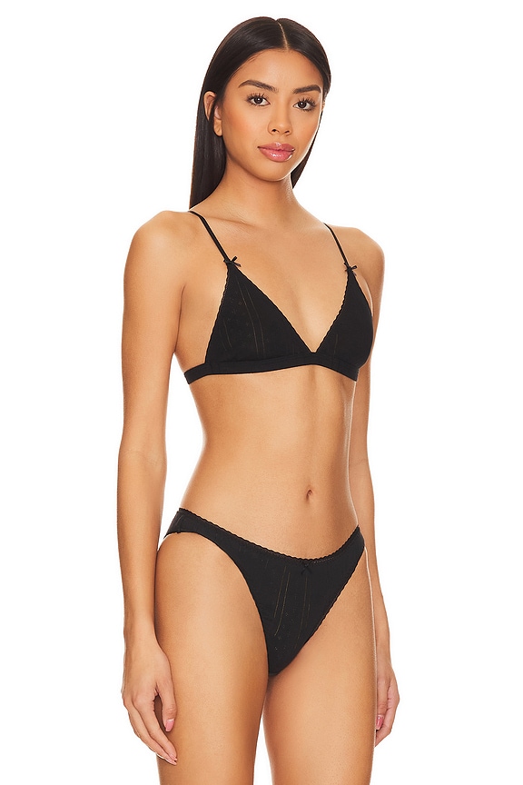 view 2 of 4 The Triangle Bralette in Black