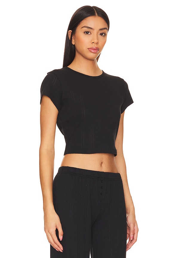 view 2 of 4 T-SHIRT CROPPED THE CROPPED BABY TEE in Black