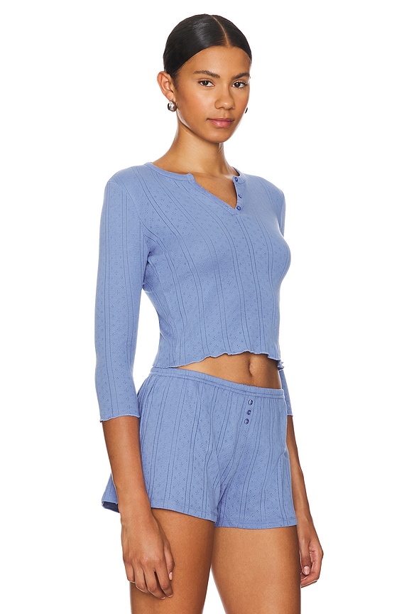 view 2 of 6 THE BABY HENLEY TOP ヘンリートップ in French Blue