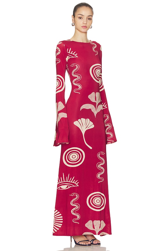 view 2 of 3 Amay Dress in Isis Carmin