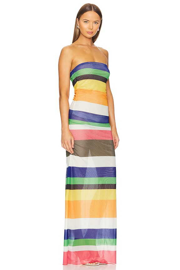 view 2 of 3 VESTIDO TUBO MAXI DAPHNE in Marino