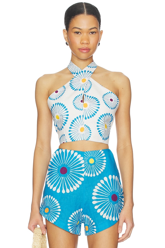 view 1 of 4 Ivy Top in Fiori Ivory