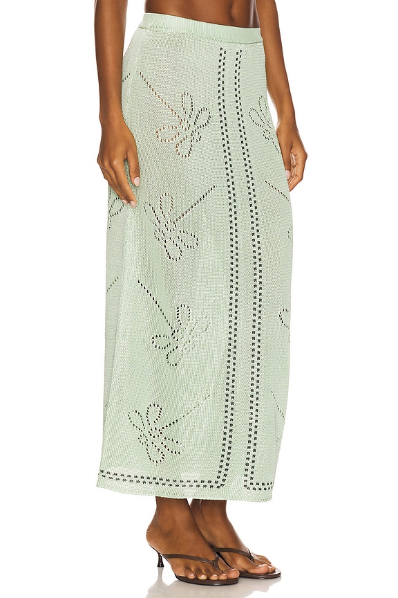 view 2 of 6 Garden Party Skirt in Eucalyptus & Pine