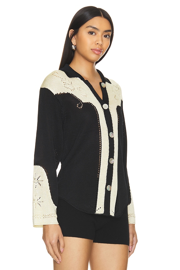 view 2 of 5 Western Shirt in Black & Jasmine