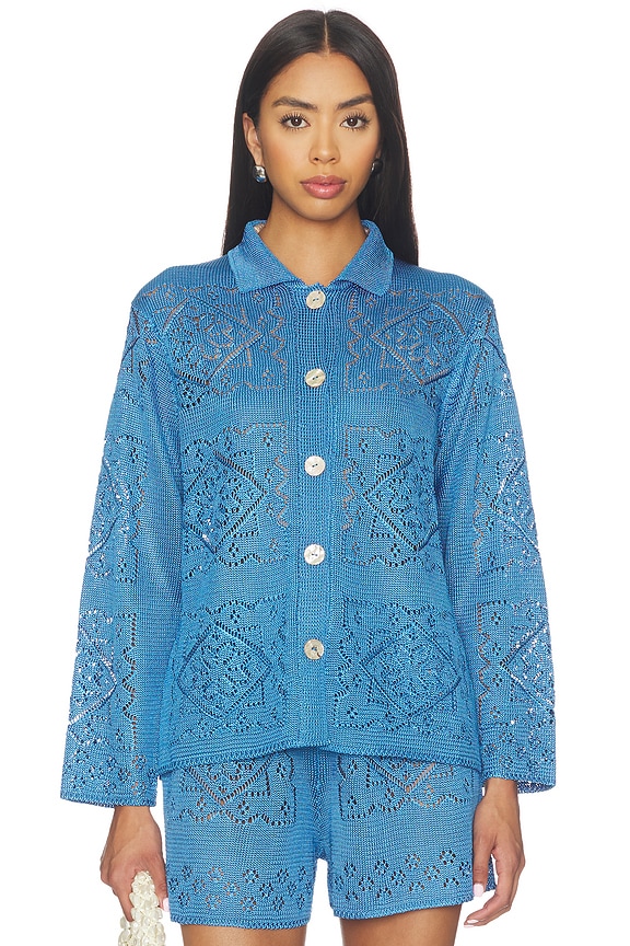 view 2 of 5 Handkerchief Long Sleeve Shirt in Washed Cobalt