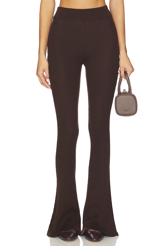 view 2 of 7 Savoie Knit Pant in Chocolate