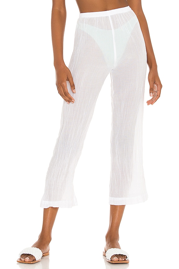 view 1 of 4 Silk Mesh Pant in Chalk