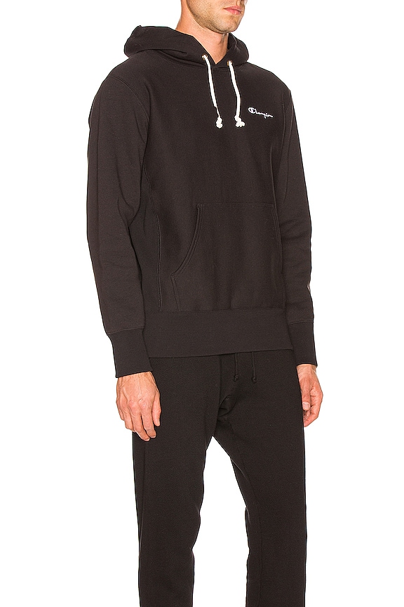 view 2 of 4 Champion Hooded Sweatshirt in Black