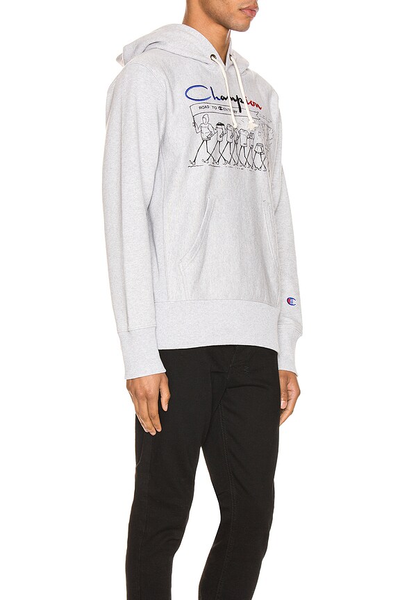 view 2 of 5 СВИТШОТ С КАПЮШОНОМ in Oxford Gray