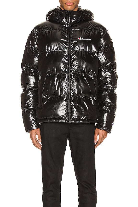 view 2 of 6 ПУХОВИК С КАПЮШОНОМ in Black