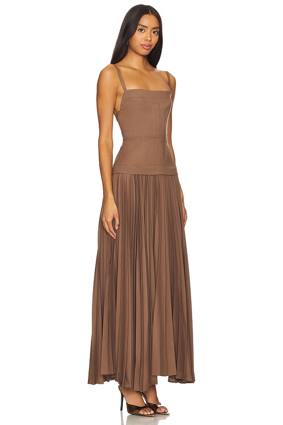 view 2 of 3 Leasgill Midi Dress in Sepia