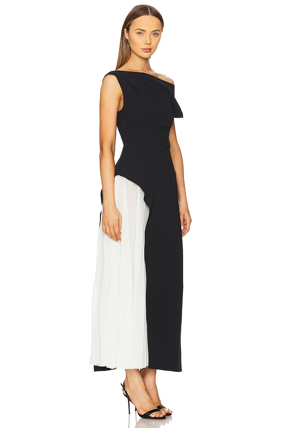 view 2 of 4 Sudden Midi Dress in Black & Ivory