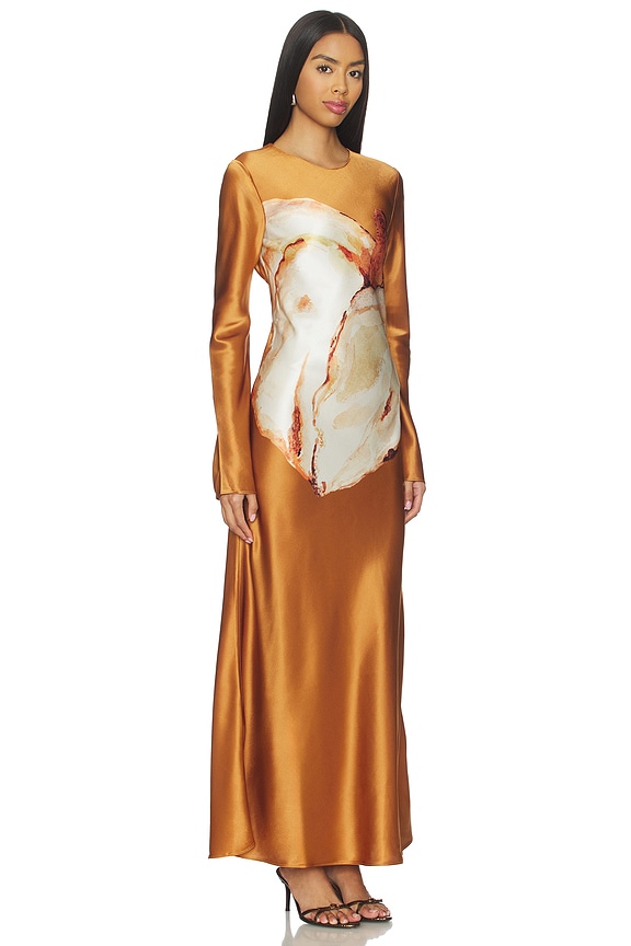 view 2 of 3 MAXIVESTIDO WITTONHILL in Caramel Arum Lily