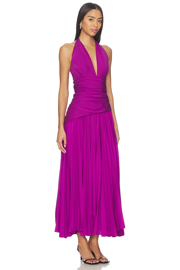 view 2 of 3 VESTIDO KERRISON in Deep Mulberry