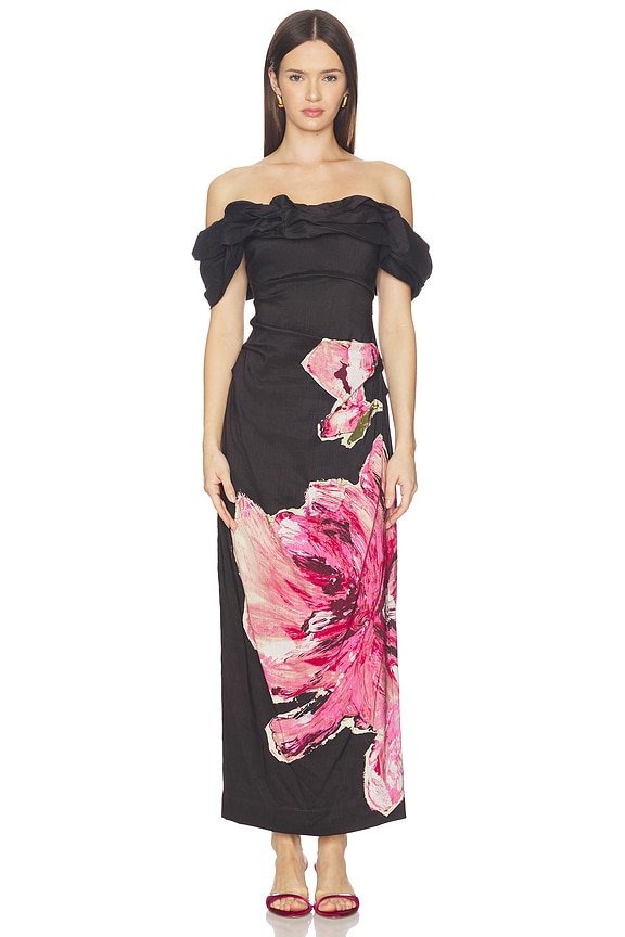 view 1 of 3 Gifford Maxi Dress in Garnet Magnolia