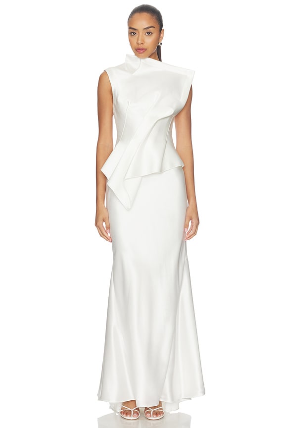 view 1 of 3 ROBE DE SOIRÉE HARTY in Ivory