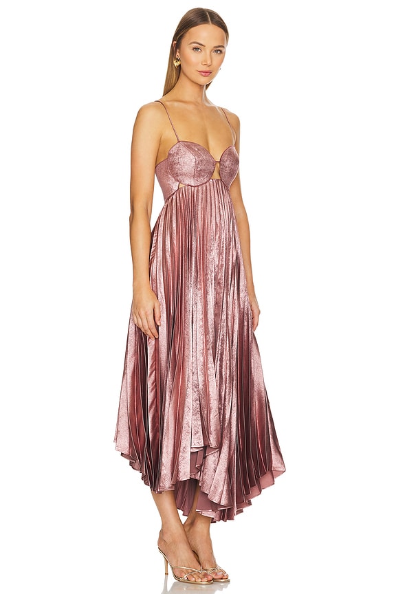 view 2 of 4 Willcocks Midi Dress in Metallic Pink
