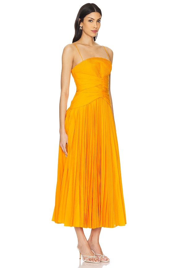 view 2 of 3 FAIRLEY ミディ丈ドレス in Marigold