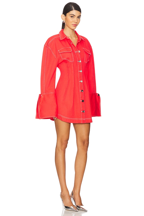 view 2 of 3 ROBE COURTE DALES in Chilli