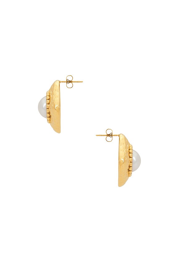 view 2 of 2 PENDIENTES MAGGIE in Gold