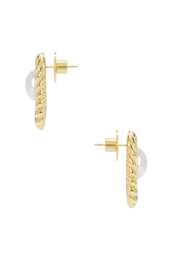 view 2 of 4 BOUCLES D'OREILLES PERLE EMILIA in Gold