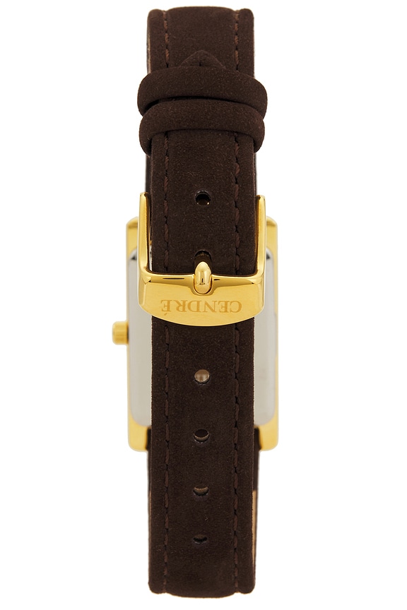 view 2 of 4 KELLY 시계 in White & Chocolate Suede