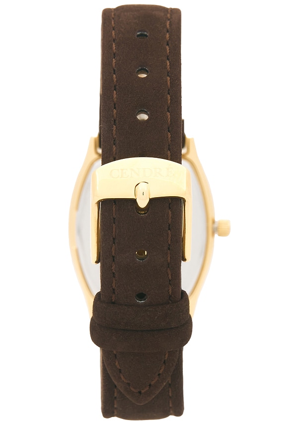 view 2 of 4 RELOJ DE GAMUZA LONDON in White & Chocolate Suede