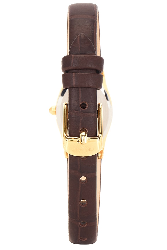 view 2 of 4 MONTRE EN CUIR EMMELINE in Gold & Espresso Croc