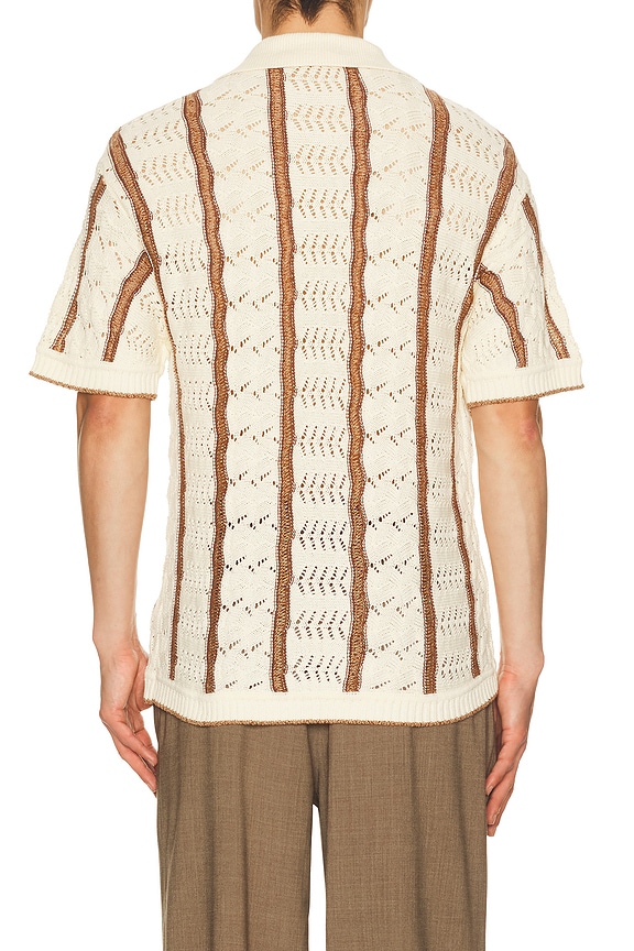 view 2 of 4 Novelty Stitch Button Down Shirt in Chocolate