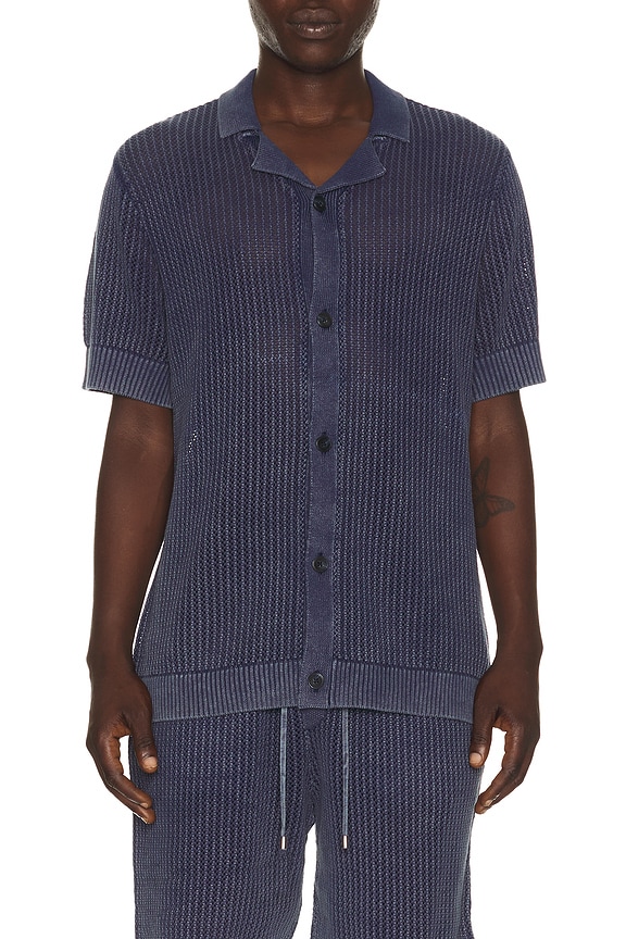 view 1 of 5 Henry Snow Wash Camp Shirt in Navy
