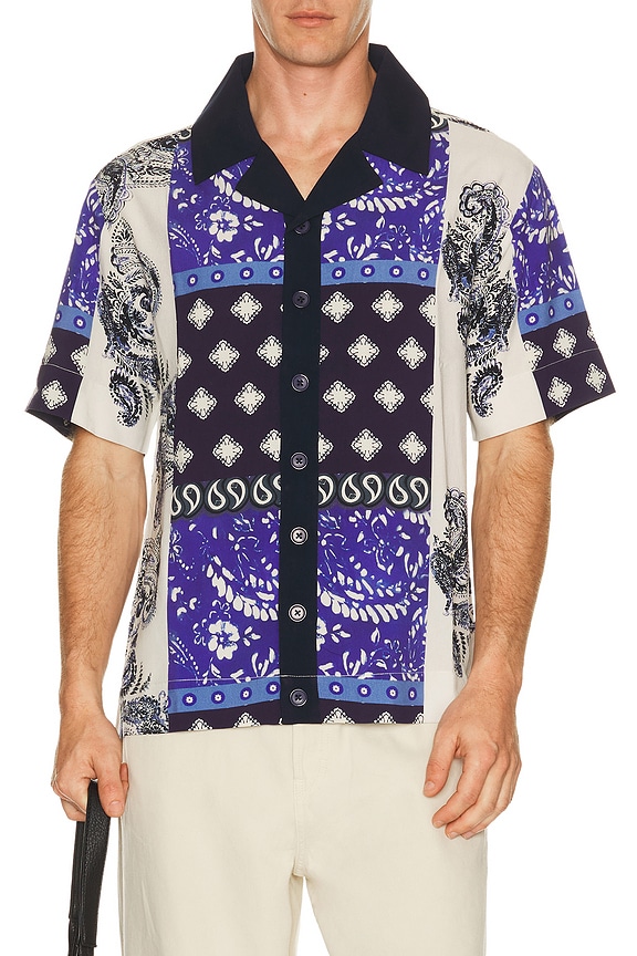 view 1 of 4 CHEMISE CAMP ANDERSON in Blue Multi