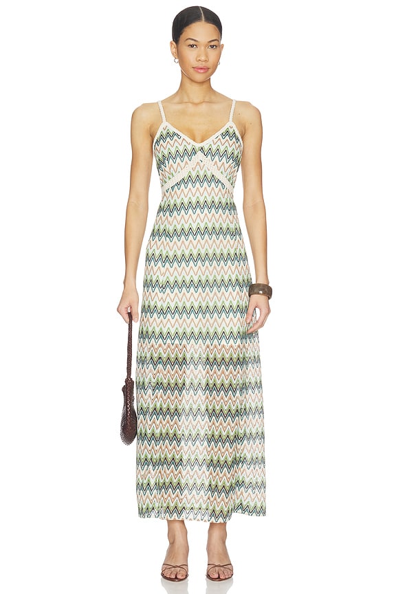 view 1 of 4 VESTIDO CELINE in Neutral Multi
