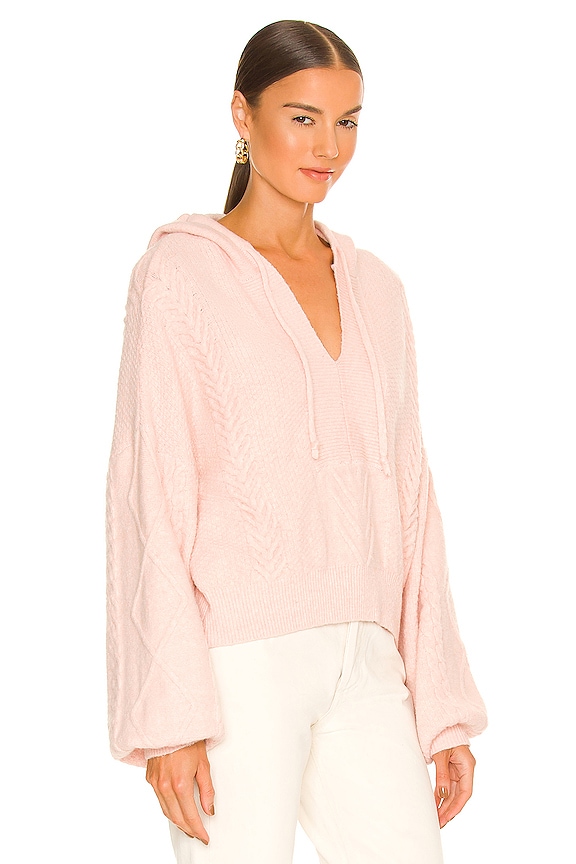 Central Park West Riley Hoodie in Blush | REVOLVE