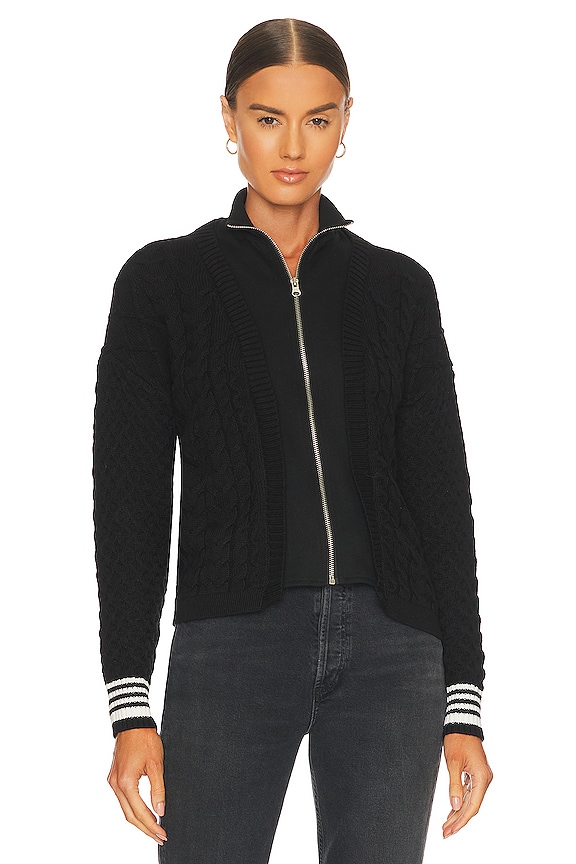 view 2 of 5 Eddie Varsity Dickie Cardigan in Black