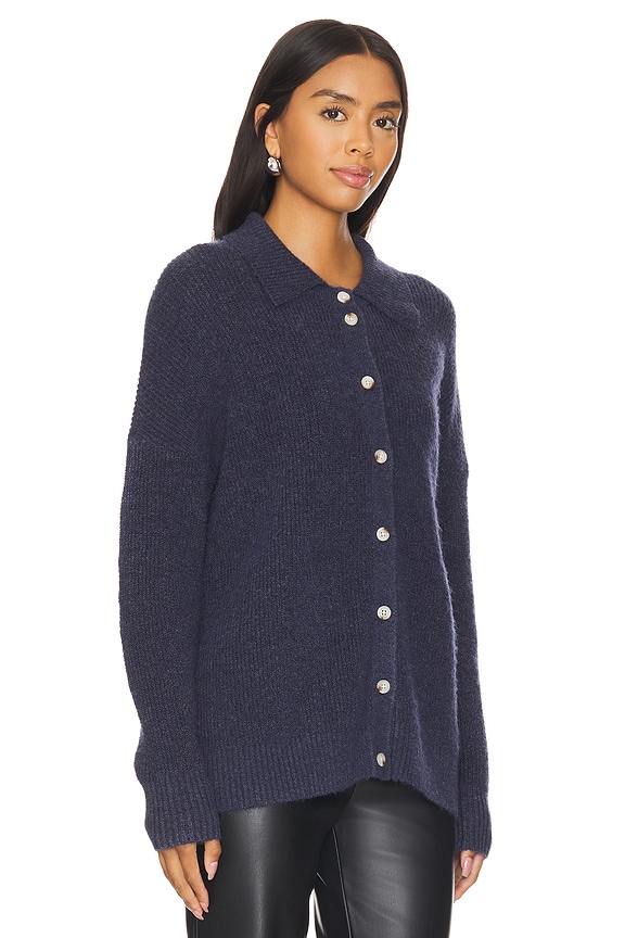 view 2 of 4 Millie Oversized Sweater Polo in Navy