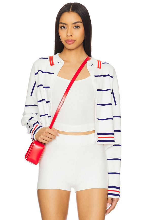 view 2 of 5 Nautical Stripe Polo in Ivory Multi