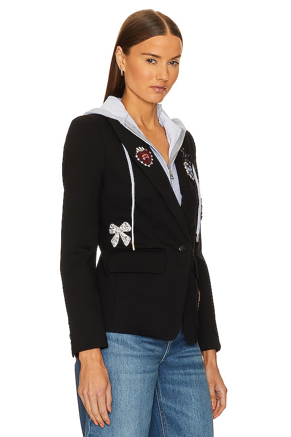 view 2 of 5 Dallas Patch Ponte Dickie Blazer in Black