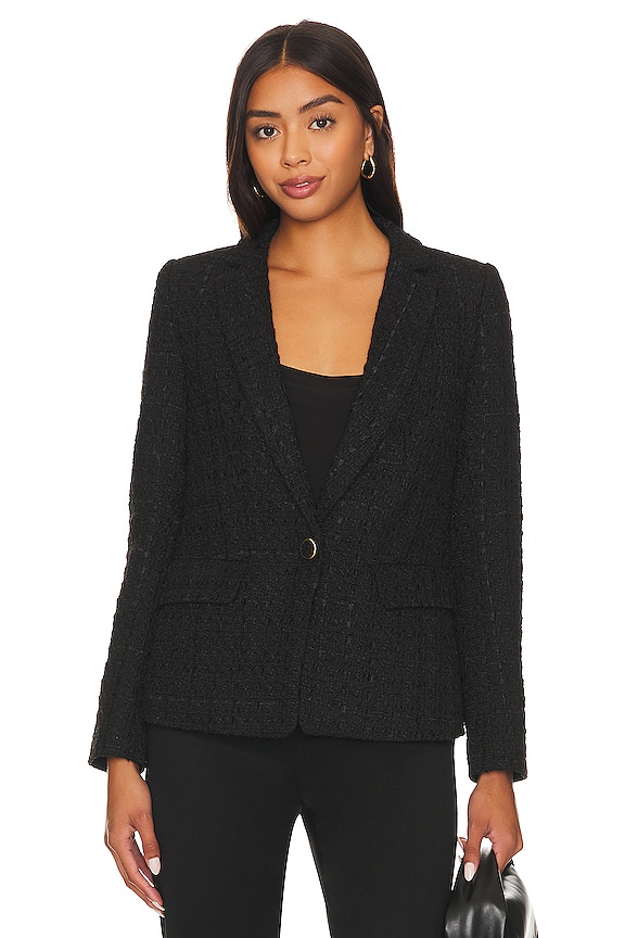 view 2 of 5 Georgia Tweed Blazer in Black