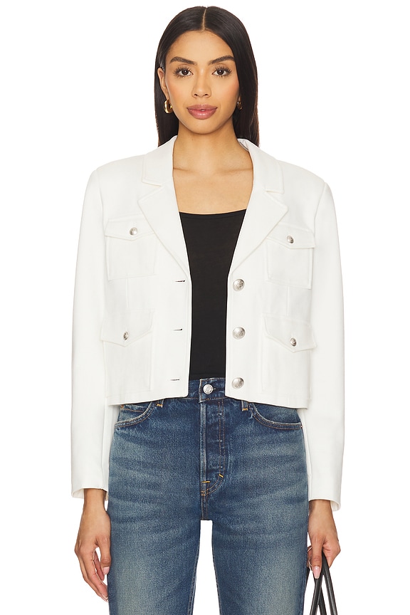 view 2 of 5 Ponte Suiting Blazer in White