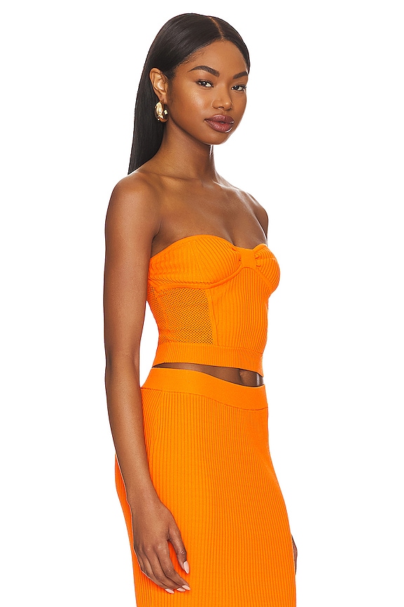 view 2 of 4 TOP SIN TIRANTES SAGE in Orange