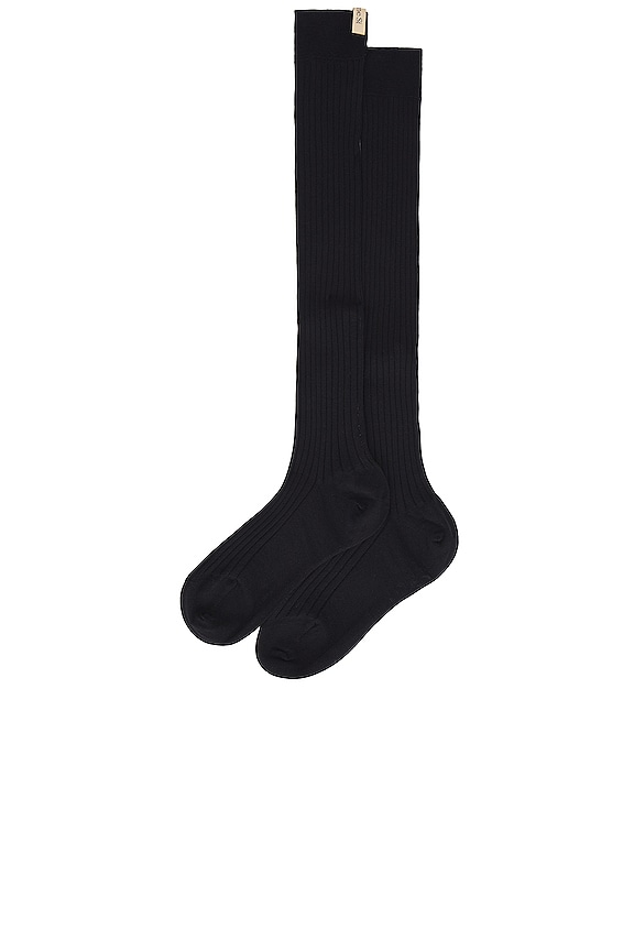 view 2 of 2 The Knee High Sock in Black