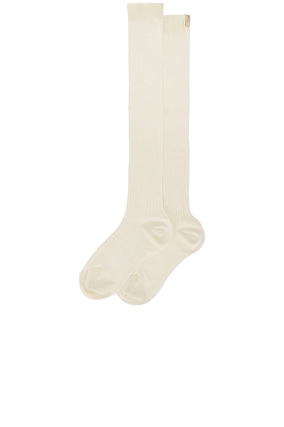 view 2 of 2 The Knee High Sock in Cream