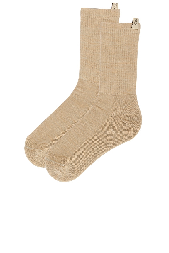 view 2 of 2 The Merino Tube Sock in Camel